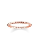 Thomas Sabo sterling silver glam & soul Ladies ring cord look