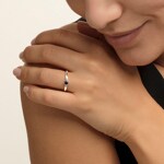 Thomas Sabo sterling silver glam & soul Ladies ring royalty dark bluestone - TR2154-638-32