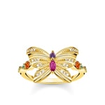 Thomas Sabo Sterling Silver Glam & Soul Bague Papillon Or - TR2285-488-7
