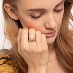 Thomas Sabo Sterling Silver Glam & Soul Bague Papillon Or - TR2285-488-7