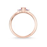 Thomas Sabo sterling silver glam & soul Ladies ring stone baguette-Cut  red - TR2258-540-10