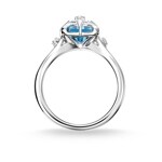Thomas Sabo sterling silver glam & soul Ladies ring stone blue with star - TR2288-644-1