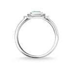 Thomas Sabo Sterling Silver Glam & Soul Bague pour Femmes Pierres Rouges et Vertes Argent - TR2264-348-7