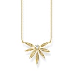 Thomas Sabo Sterling Silver Glam & Soul Kette Blätter Gold