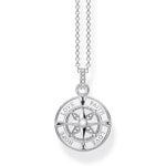 Thomas Sabo Sterling Silver Glam & Soul Kette Kompass Glaube Liebe Hoffnung - KE1849-051-14-L45v