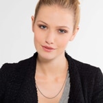 Thomas Sabo Sterling Silver Glam & Soul Kordelkette Geschwärzt - KE1349-637-12