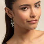 Thomas Sabo sterling silver glam & soul earring snake - H1994-845-17