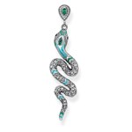 Thomas Sabo sterling silver glam & soul earring snake - H1994-845-17
