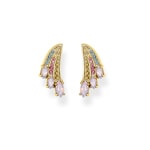 Thomas Sabo Sterling Silver Glam & Soul Boucles d'Oreilles Aile de Colibri Multicolore Or - H2101-973-7