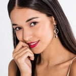 Thomas Sabo sterling silver glam & soul earring lotus - H1841-051-14