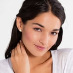 Thomas Sabo sterling silver glam & soul Pearlstud earrings large - H1431-028-14