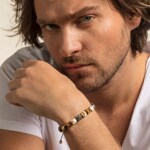 Thomas Sabo Sterling Silver Glam & Soul Bracelet Aspect Riveté Marron - A1769-483-2-L26V