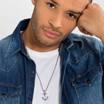 Thomas Sabo Sterling Silver Rebel at Heart Pendentif Ancre à Tête de Mort - PE501-001-12