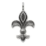 Thomas Sabo Sterling Silver Rebel at Heart Anhänger Bourbonische Lilie Klein - PE577-051-11