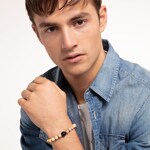 Thomas Sabo sterling silver rebel at heart bracelet beige - A1944-353-16