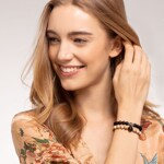 Thomas Sabo sterling silver rebel at heart bracelet beige - A1944-353-16