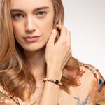 Thomas Sabo sterling silver rebel at heart bracelet beige - A1944-353-16