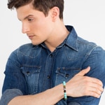 Thomas Sabo sterling silver rebel at heart bracelet Ethnic skull - A1560-936-17