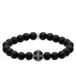 Thomas Sabo Sterling Silver Rebel at Heart Armband Kreuz Schwarz