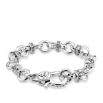 Thomas Sabo sterling silver rebel at heart bracelet Rivet look - A994-001-12