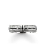 Thomas Sabo Sterling Silver Rebel at Heart Bandring Kreuz Pavé