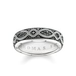 Thomas Sabo Sterling Silver Rebel at Heart Bandring Love Knot