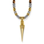 Thomas Sabo Sterling Silver Rebel at Heart Chaîne Méditation Or - KE1909-894-2-L70v