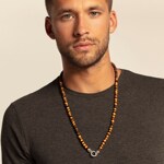 Thomas Sabo sterling silver rebel at heart chain tiger‘s eye - KE1801-950-2-L70