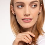 Thomas Sabo sterling silver at Ear studs black cat - H2110-845-11