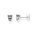Thomas Sabo Sterling Silver Rebel at Heart Clous d'oreilles Tête de Mort Roi