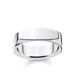 Thomas Sabo Sterling Silver Rebel at Heart Bague Anguleux Argent
