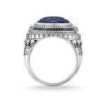 Thomas Sabo sterling silver rebel at heart Ring ethno skulls blue - TR2204-534-1