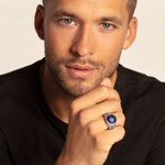 Thomas Sabo sterling silver rebel at heart Ring ethno skulls blue - TR2204-534-1