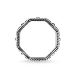 Thomas Sabo sterling silver rebel at heart Ring Compass, angular, black - TR2275-643-11