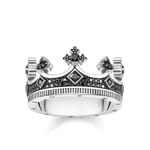 Thomas Sabo Sterling Silver Rebel at Heart Ring Krone