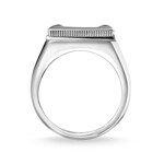 Thomas Sabo sterling silver rebel at heart Ring Onyx - TR2211-698-11