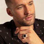 Thomas Sabo sterling silver rebel at heart Ring Onyx - TR2211-698-11