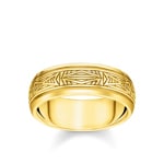 Thomas Sabo Sterling Silver Rebel at Heart Bague Ornements Or