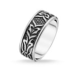 Thomas Sabo sterling silver rebel at heart Ring black tiger pattern - TR2291-643-11
