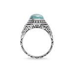 Thomas Sabo Sterling Silver Rebel at Heart Bague Turquoise - TR2241-878-17