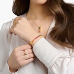 Thomas Sabo Tennis-bracelet with colourful stones gold plated - A2029-996-7-L19V