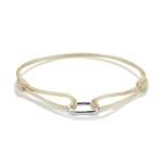 Thomas Sabo Bracelet textile beige Connect Argent