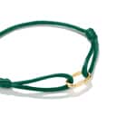 Thomas Sabo Bracelet textile vert Connect Plaqué or - C1210-413-34-L24V