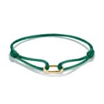 Thomas Sabo Bracelet textile vert Connect Plaqué or