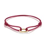 Thomas Sabo Bracelet textile rouge Connect Plaqué or - C1210-413-50-L24V