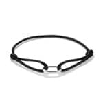 Thomas Sabo Bracelet textile noir Connect Argent
