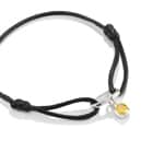 Thomas Sabo Bracelet textile noir Connect Argent - C1210-001-11-L24V