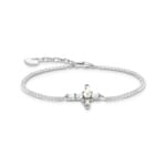 Thomas Sabo True Romance Armband mit weissem Kreuz Cross Romance Silber