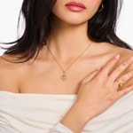 Thomas Sabo True Romance Kette mit Anhänger Roses Romance vergoldet - KE2301-414-14-L45V