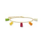 Thomas Sabo x HARIBO Armband mit 5 bunten Goldbären vergoldet